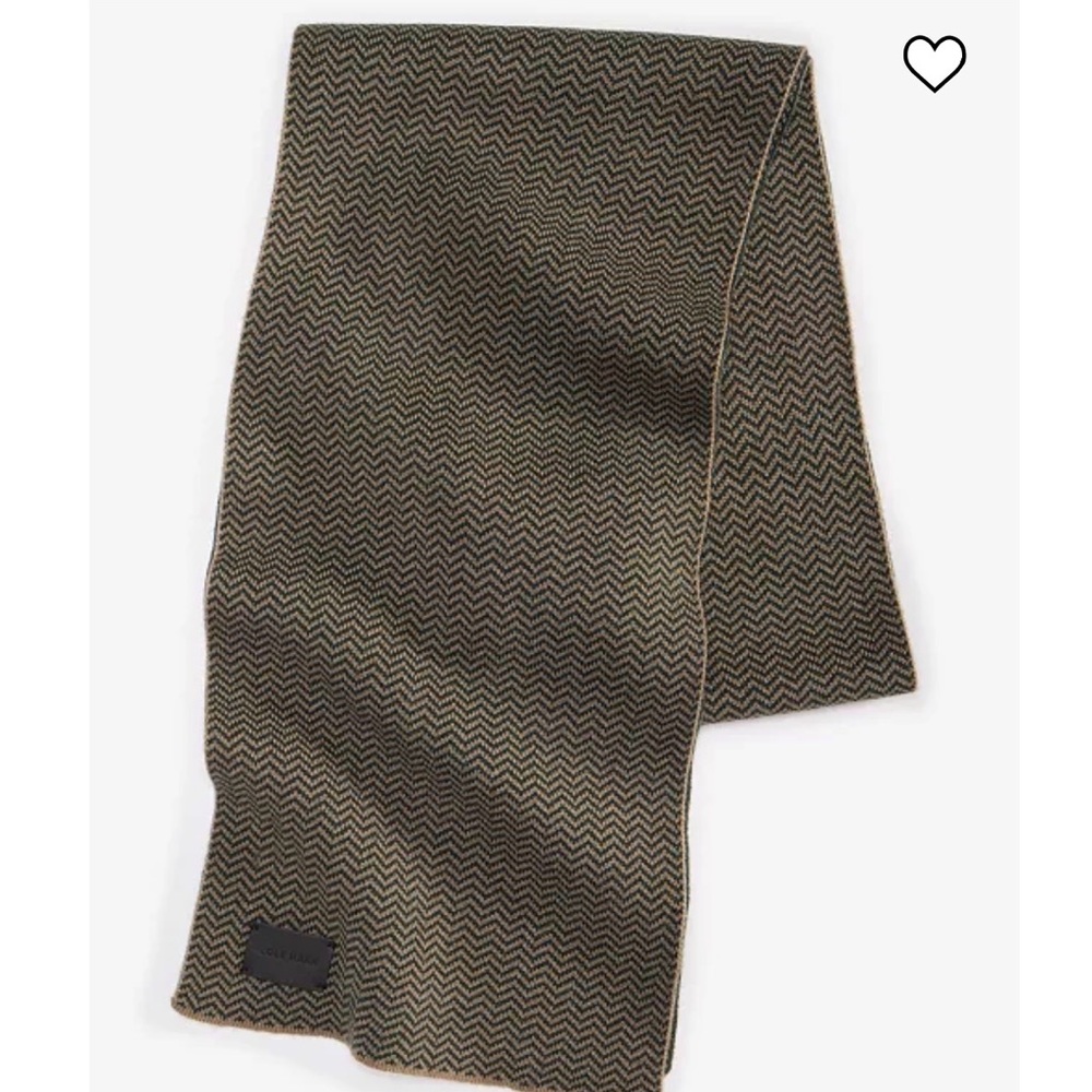 NWT Men’s Cole Haan Brown Herringbone Scarf